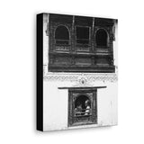 Day In The Life Through a Window, 1972 - Kathmandu, Nepal - Canvas Print