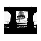 21 - Boudha Stupa Seen Through Window - Kathmandu Nepal - Premium Poster Print