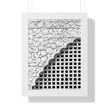 Traditional Nepalese Window Covering Design Detail - Patan Nepal Durbar Square - Framed Photo Print