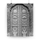 29 - Stunning Brass Royal Palace Door - Patan Nepal, Durbar Square - Premium Poster Print