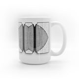 Protruding Grate-ness Ceramic Mug 15 oz