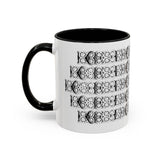 Floral Buckle Accent Ceramic Mug