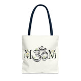 Spiritual Floral Tote Bag | OM Symbol Design