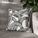 Infinity Om + Pattern Suede Square Pillowcase