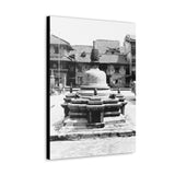 Famous Bell In Courtyard Center - Patan Nepal, Durbar Square - Canvas Print