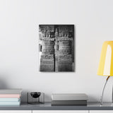 Detail Of Two Stone Carved Columns - Patan Nepal Durbar Square - Canvas Print