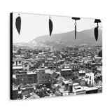 Window City View of Kathmandu in 1972 - Canvas Print