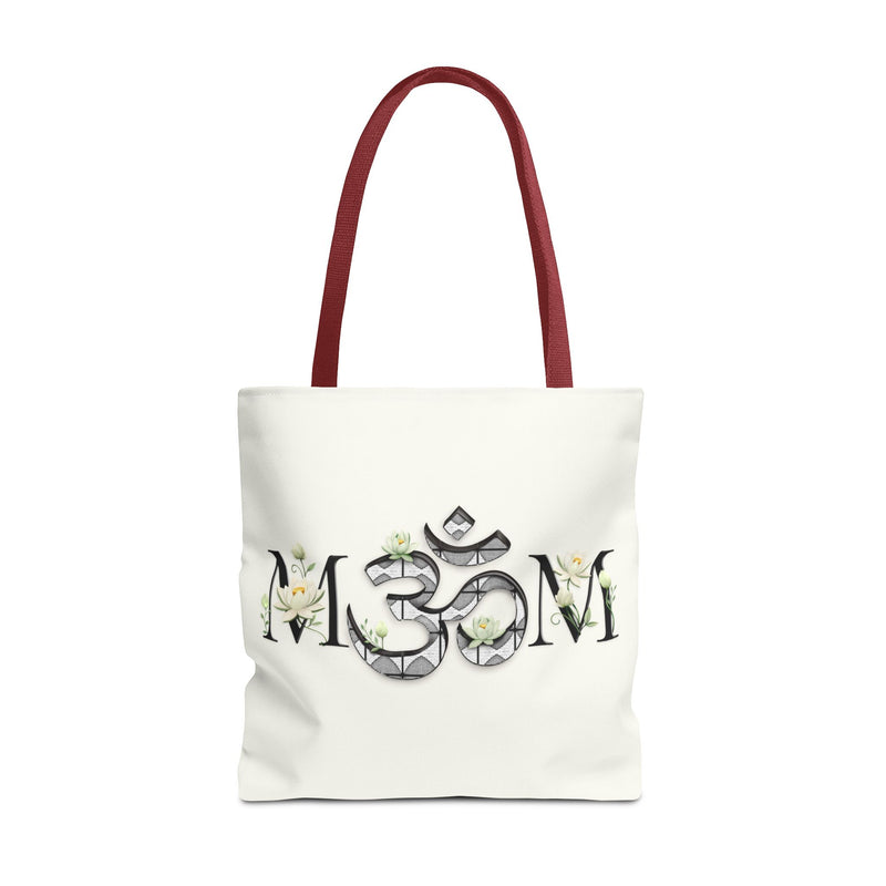 Spiritual Floral Tote Bag | OM Symbol Design