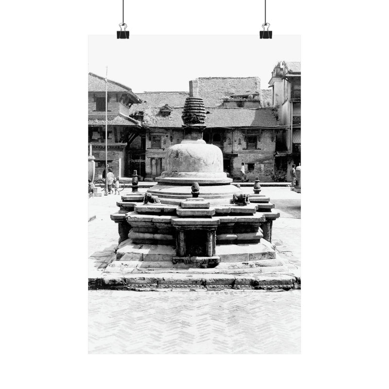 Famous Bell In Courtyard Center - Patan Nepal, Durbar Square - Premium Poster Print