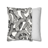 Infinity Om + Pattern Suede Square Pillowcase