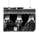 18 - Storefront Wood Carved Hanging - Patan Nepal - Premium Poster Print