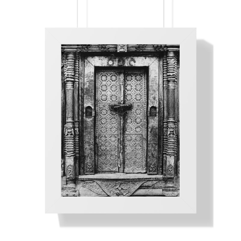 Brass Doors At Royal Palace - Patan Nepal, Durbar Square - Framed Photo Print