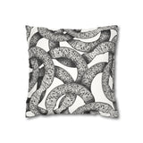 Infinity Om + Pattern Suede Square Pillowcase