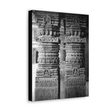 Detail Of Two Stone Carved Columns - Patan Nepal Durbar Square - Canvas Print