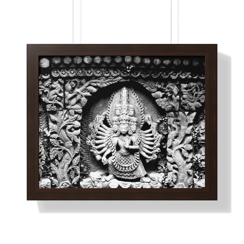 Eight Arm Goddess - Patan Durbar Square - Framed Photo Print