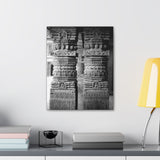 Detail Of Two Stone Carved Columns - Patan Nepal Durbar Square - Canvas Print