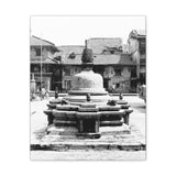 Famous Bell In Courtyard Center - Patan Nepal, Durbar Square - Canvas Print