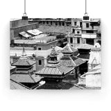 24 - Three Pagodas Roof Tops - Kathmandu, Nepal - Premium Poster Print