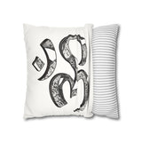 Infinity Om + Pattern Suede Square Pillowcase