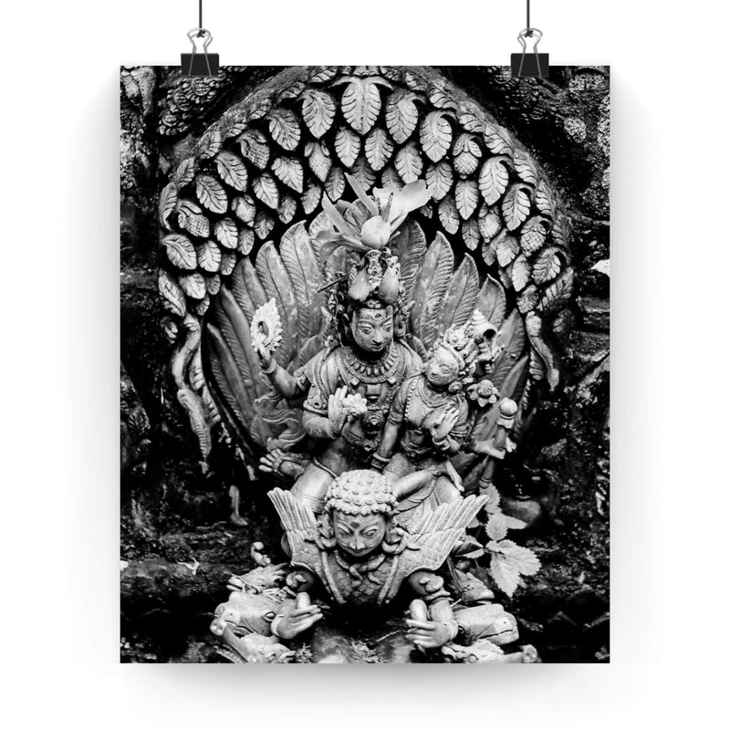 31 - Royal Bath Detail - Patan Nepal - Premium Poster Print