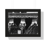 Storefront Wood Carved Hanging - Patan Nepal - Framed Photo Print