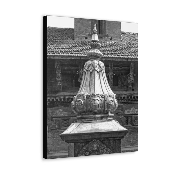 Brass Temple Tower - Patan Nepal, Durbar Square - Canvas Print