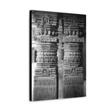 Detail Of Two Stone Carved Columns - Patan Nepal Durbar Square - Canvas Print