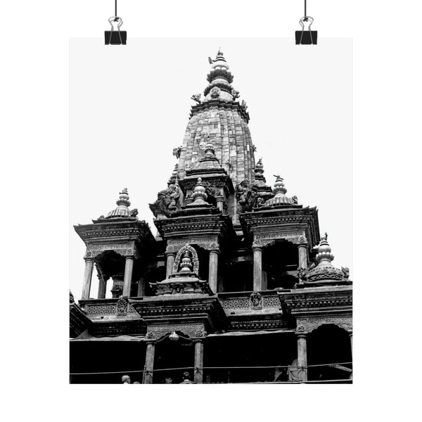 Beautiful Patan Mandir Temple - Patan Nepal, Durbar Square - Premium Poster Print
