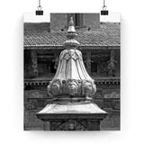 42 - Brass Temple Tower - Patan Nepal, Durbar Square - Premium Poster Print