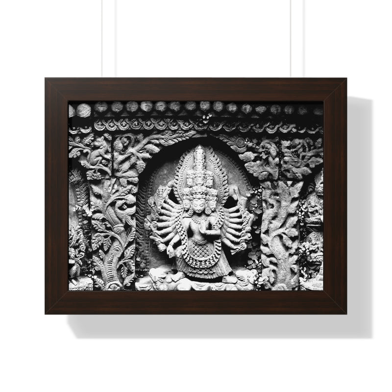 Eight Arm Goddess - Patan Durbar Square - Framed Photo Print