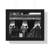 Storefront Wood Carved Hanging - Patan Nepal - Framed Photo Print