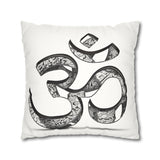 Infinity Om + Pattern Suede Square Pillowcase