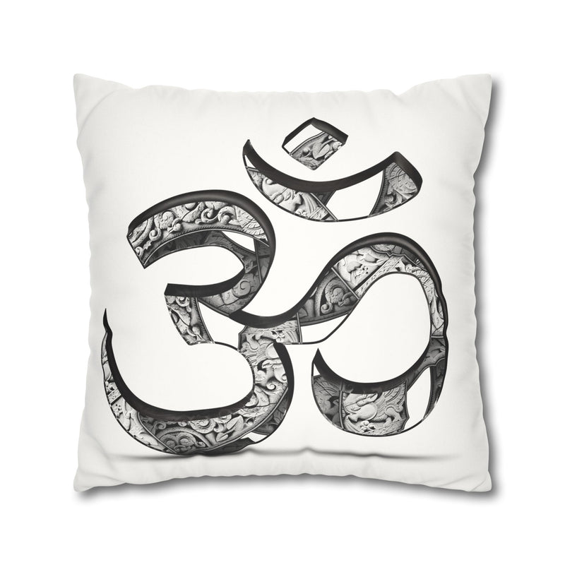 Infinity Om + Pattern Suede Square Pillowcase