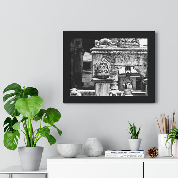 Five-Point Star, Patan, Nepal, Durbar Square - Framed Photo Print