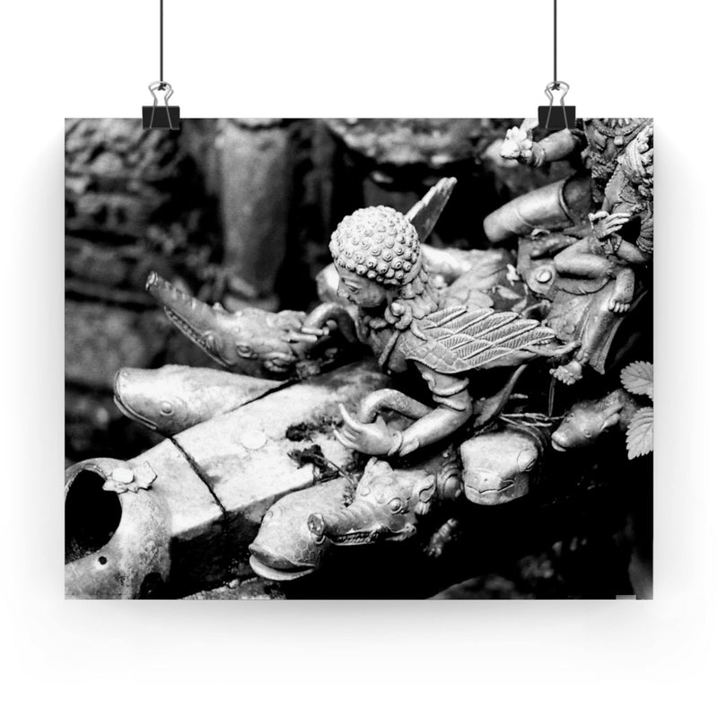 6 - Spout At Royal Sunken Bath - Patan Nepal, Durbar Square - Premium Poster Print