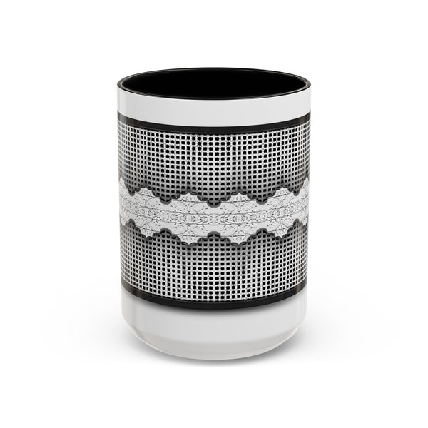 Grate-Wall Accent Ceramic Coffee Mug