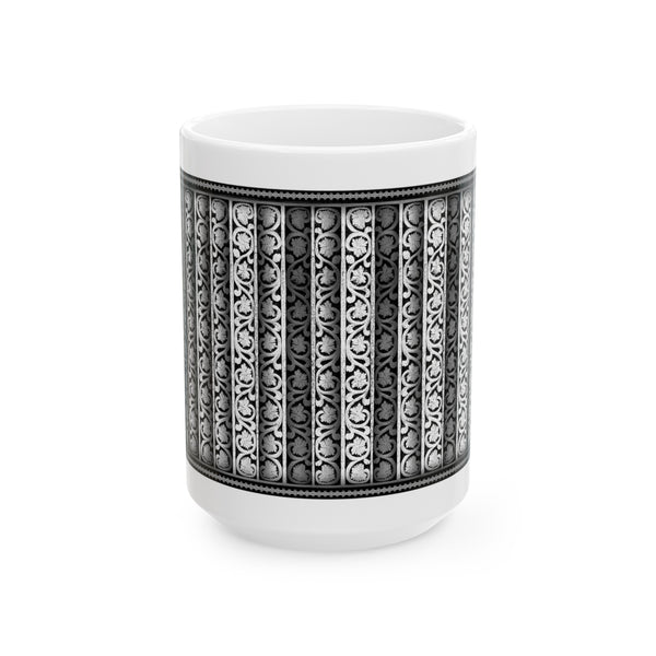 New - Patan Shadows - White Ceramic Mug