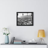 Window City View of Kathmandu in 1972 - Framed Photo Print 