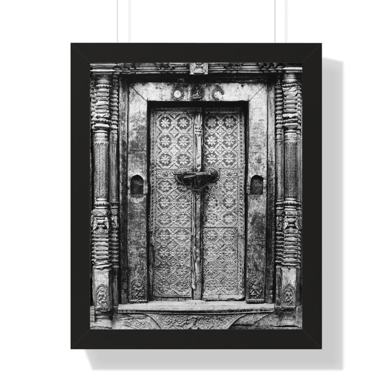 Brass Doors At Royal Palace - Patan Nepal, Durbar Square - Framed Photo Print