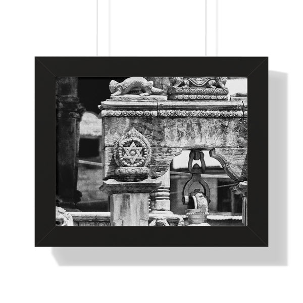 Five-Point Star, Patan, Nepal, Durbar Square - Framed Photo Print