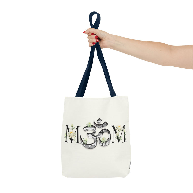 Spiritual Floral Tote Bag | OM Symbol Design