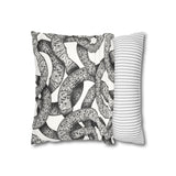 Infinity Om + Pattern Suede Square Pillowcase