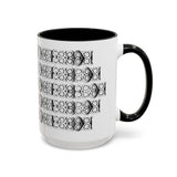 Floral Buckle Accent Ceramic Mug