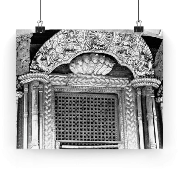 8 - Royal Window Grate Covering Detail - Patan Nepal, Durbar Square - Premium Poster Print