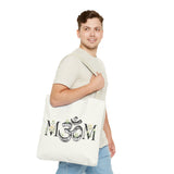 Spiritual Floral Tote Bag | OM Symbol Design