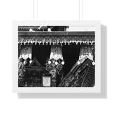 Storefront Wood Carved Hanging - Patan Nepal - Framed Photo Print