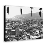 Window City View of Kathmandu in 1972 - Canvas Print