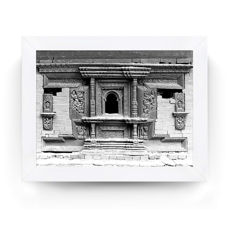 10 - Ornate Hand Carved Window Treatment - Patan Durbar Square Nepal - Framed Photo Print