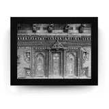 11 -  Wood Door Tryptic - Patan Nepal Durbar Square - Framed Print