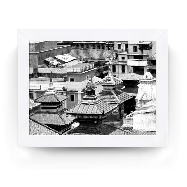 24 - Three Pagodas Roof Tops - Kathmandu, Nepal - Framed Photo Print